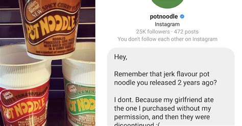 Pot Noodle Went The Extra Mile With This Jerk Flavour Request And It S Very Funny And Totally