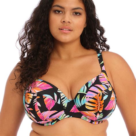 Bikini Top Uden Fyld Elomi Tropical Falls Fullcup Bikini Top