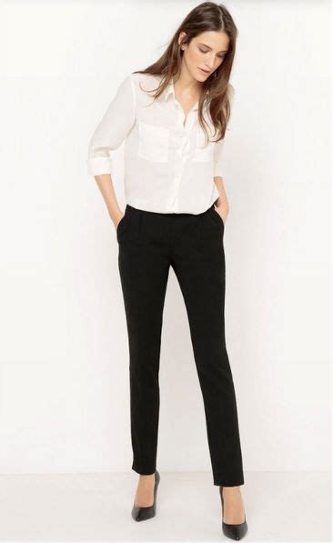 Formal White Shirt And Black Pant For Girl Dresses Images 2022