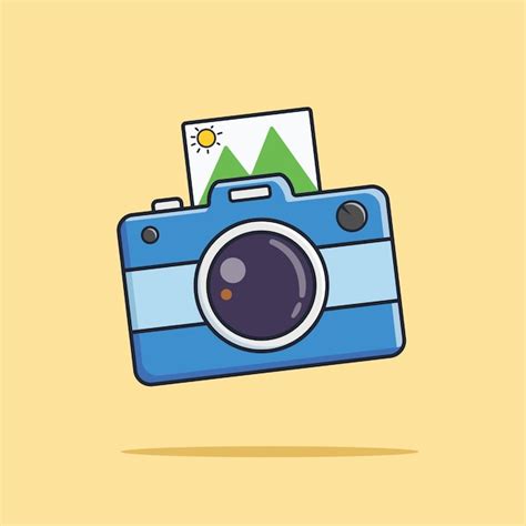 Premium Vector Vintage Camera Polaroid Illustration Vector Icon Design