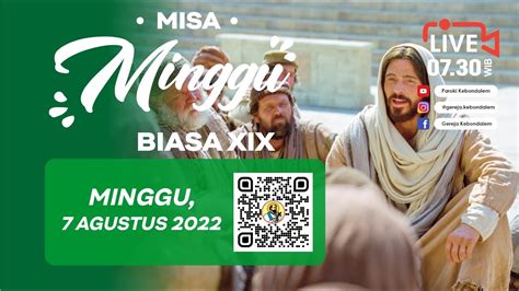 Misa Minggu Biasa Xix Agustus Live Streaming Paroki Kebon