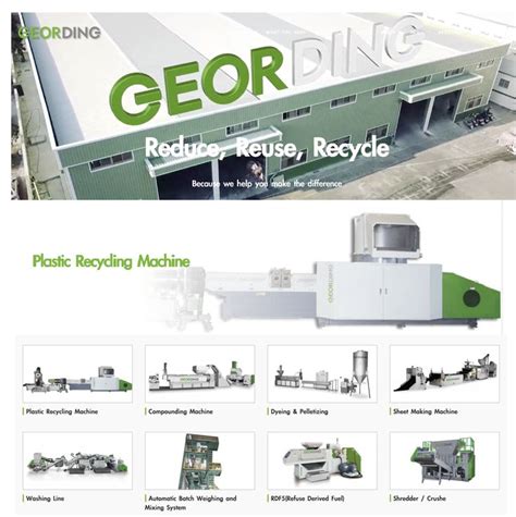 Plastic Recycling Machine Geor Ding Machinery Co Ltd Recycling