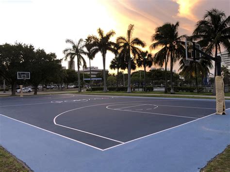 Miami Fl Basketball Court Seamans Park Courts Of The World