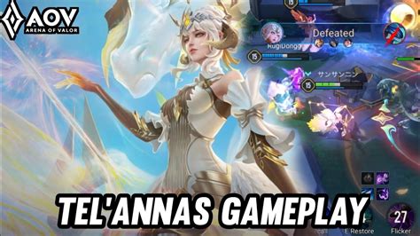 AOV TEL ANNAS GAMEPLAY IN ABYSSAL LANE ARENA OF VALOR