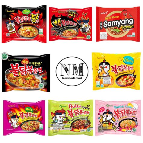 Jual MIE SAMYANG SEMUA VARIAN HOT CHICKEN BULDAK RAMEN MIE INSTAN KOREA Shopee Indonesia