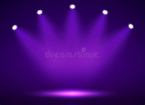 Spotlight on Stage with Smoke and Light. Stock Vector - Illustration of ...