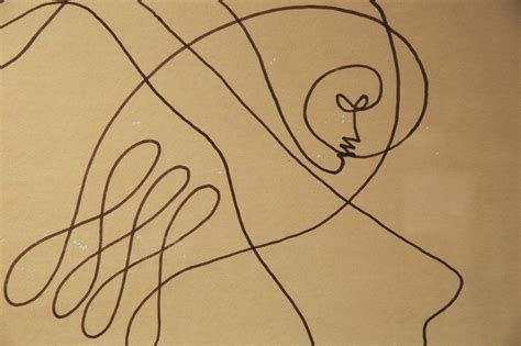 Modern Ink Drawing Of A Nude Woman Signed Negulesco