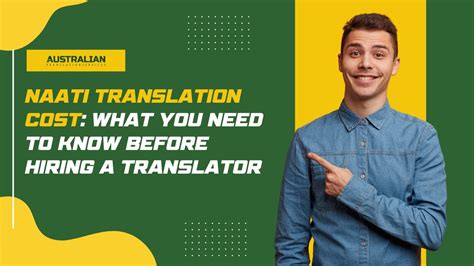 Naati Translation Cost What You Need To Know Before Hiring A