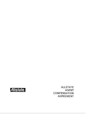 Fillable Online ALLSTATE AGENT COMPENSATION AGREEMENT Fax Email Print