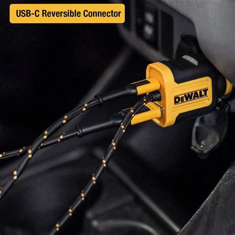 Dewalt Phone Charger Usb A To Usb C Reinforced Braided Cord 4 131 1361 Dw2 Acme Tools