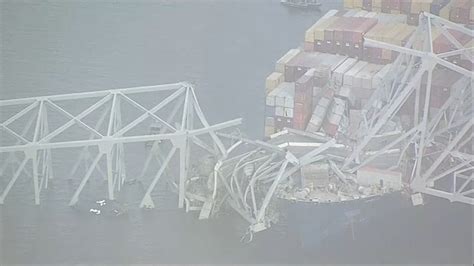 Photos Francis Scott Key Bridge In Baltimore Collapses After Cargo Ship Rams Into Support