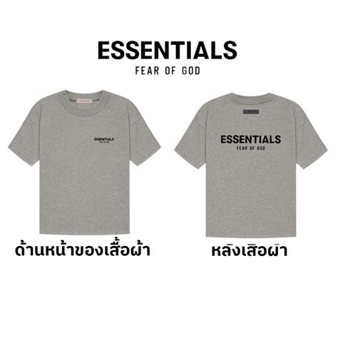 เสื้อยืด Fear Of God Essentials T Shirts เสื้อ Shopee Thailand