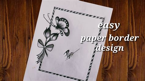 Simple Flower Designs For Pencil Drawing Borders Best Flower Site