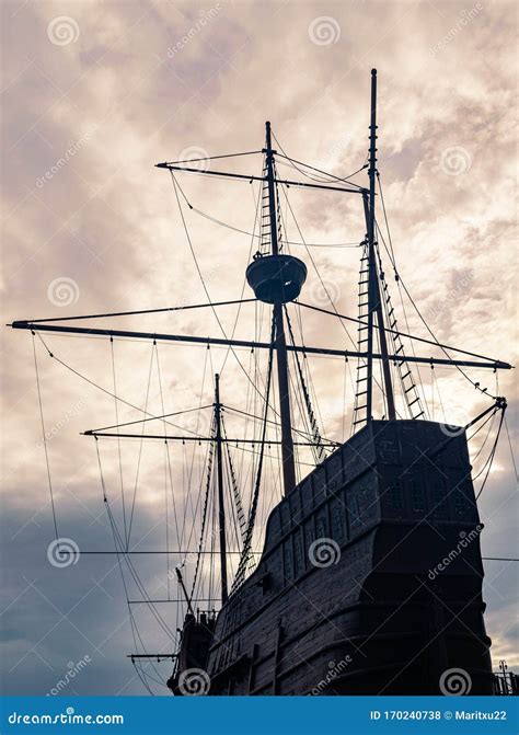 Portuguese Ship Replica in Malacca, Malaysia. Editorial Stock Photo - Image of exhibition ...