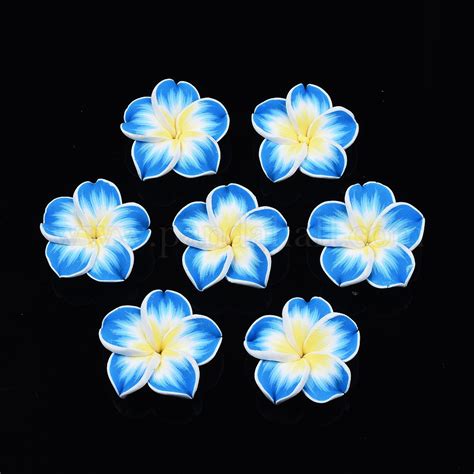 Wholesale Handmade Polymer Clay D Flower Plumeria Beads Pandahall