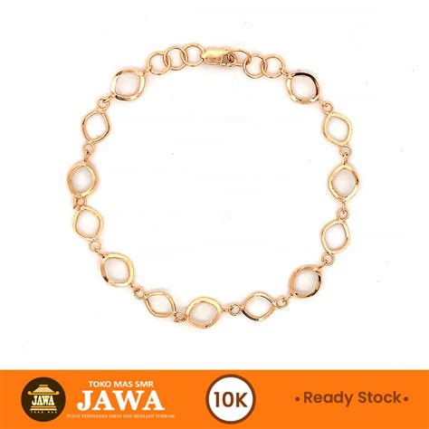 Jual Gelang Bracelet Emas Fancy Kadar K Toko Mas Jawa Shopee Indonesia