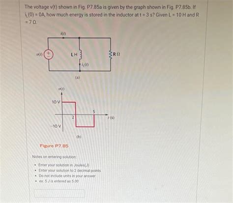 Solved The Voltage V T Shown In Fig P A Is Given By The Chegg