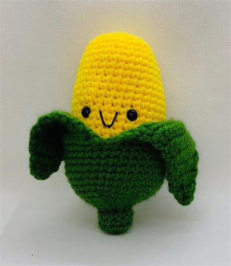 Crochet Corn On The Cob Amigurumi Corn On The Cob Crochet Corn Etsy