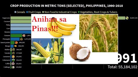 What Are The Top 15 Crops Production In Philippines 19902018 Youtube