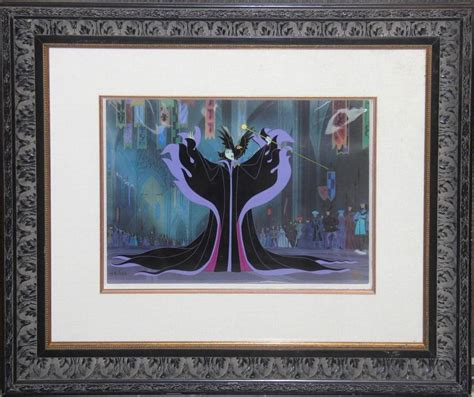 Disney Sleeping Beauty Maleficent Hand Painted Cel Auction