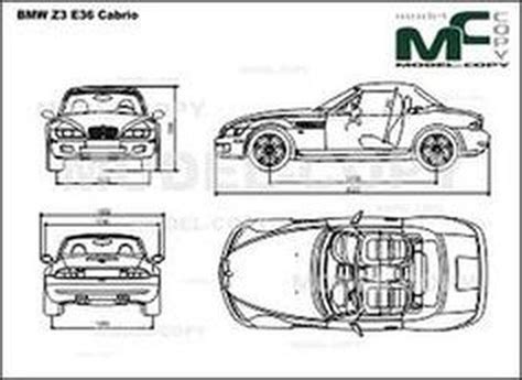 Bmw Z E Cabrio D Drawing Blueprints Model Copy Default