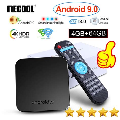 Android 9 0 Mecool KM9 TV Box 4GB DDR4 64GB TV Box Amlogic S905X2 2 4G