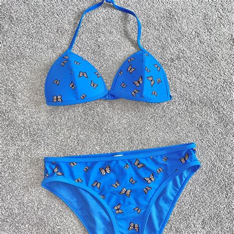 Very Cute Butterfly Bikini Never Worn Bottoms Have Depop