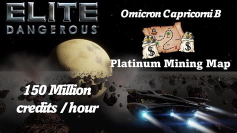 Elite Dangerous Platinum Mining Map Million Credits Hour Youtube