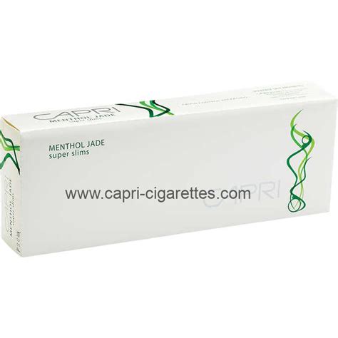 Buy Capri Menthol Indigo 100's Super Slims cigarettes