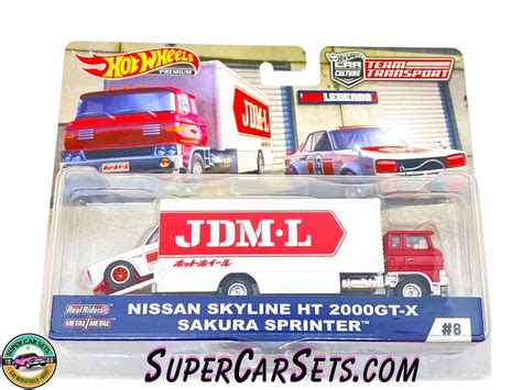 Nissan Skyline Ht Gt X Sakura Sprinter Hot Wheels Team Transport Etsy