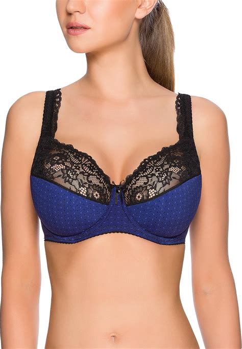 VENA Lingerie Womens Semi Soft Underwire Bra VB 253 Dark Blue Black EU 70D UK 32D Vena