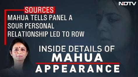 Mahua Moitra Walks Out Of Meet Panel Chief Responds Filthy Questions