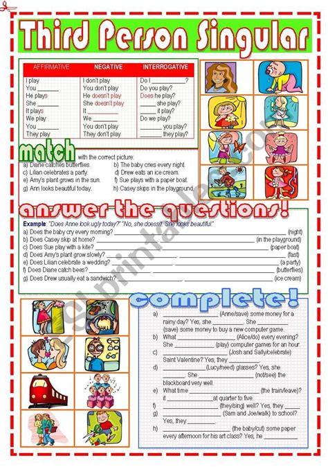 3rd Person Singular Verbs