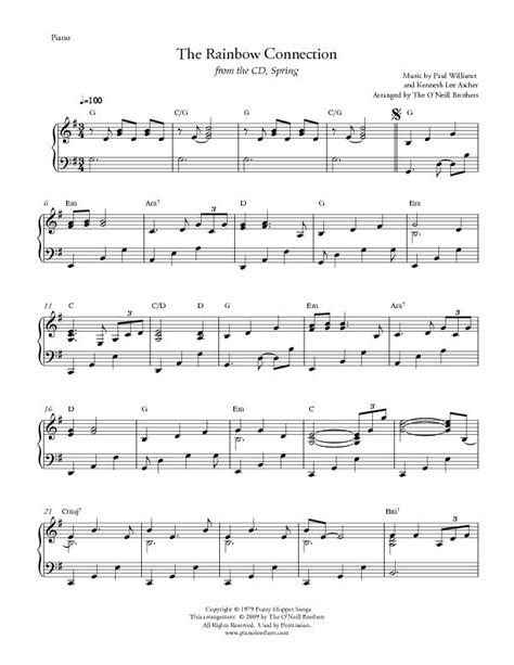 Rainbow Connection | Sheet Music