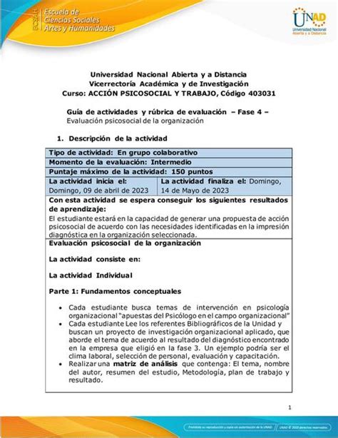 Unidad 3 Fase 4 Evaluación Psicosocial de la organización Laura