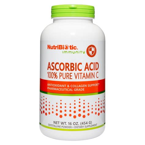NutriBiotic Ascorbic Acid Vitamin C Powder, 16 Ounce - Walmart.com