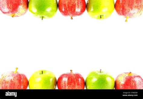 Colorful apple border Stock Photo - Alamy