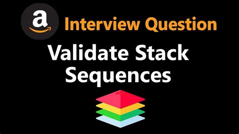 Validate Stack Sequences Leetcode 946 Python YouTube