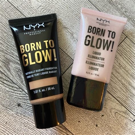 Nyx Makeup Nyx Professional Duo Born To Glow Soft Beige Foundation Liquid Illuminator Poshmark