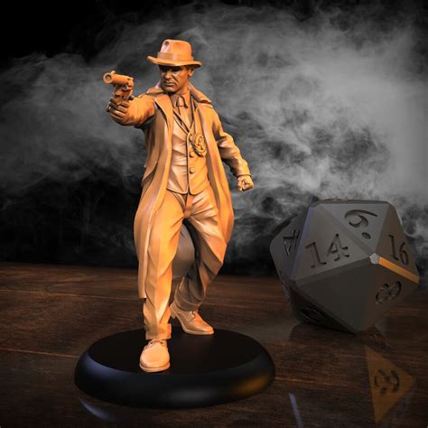 Cthulhu Investigators Police Detective Derek Rickard RPG D D