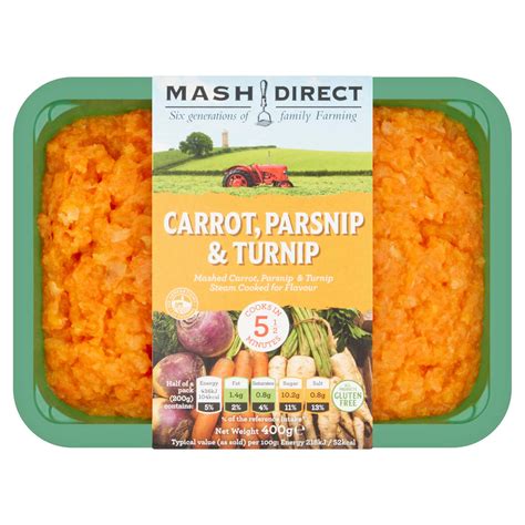 Mash Direct Carrot, Parsnip & Turnip 400g | Fresh Vegetables | Iceland