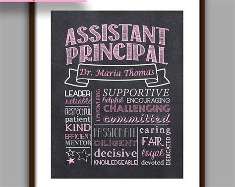 Assistant Principal T Assistant Principal Chalkboard Style Etsy Principal Ts