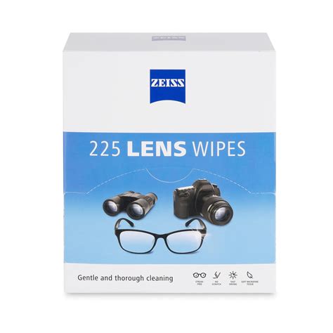 Zeiss Gentle And Thorough Cleaning Eyeglass Lens Cleaner Wipes 225 Count