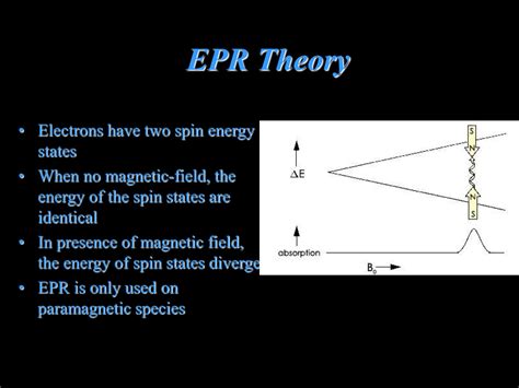 Electron Paramagnetic Resonance Spectroscopy Ppt