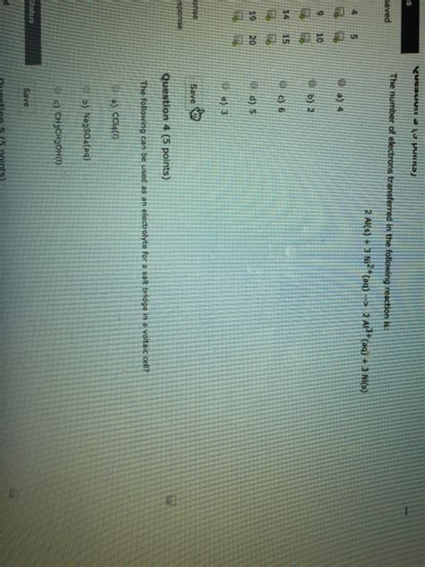 Solved The number of electrons transferred in the following | Chegg.com 