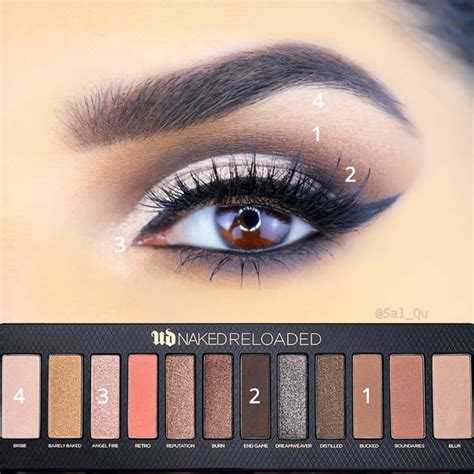 Naked Reloaded Neutral Eyeshadow Palette Urban Decay Eye Makeup
