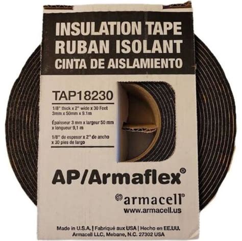 Aparmaflex Insulation Tape Tap18230 18” Thick X 2” Wide X 30 Feet Bulk Of 16 803014123310 Ebay