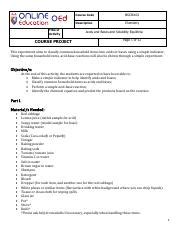 Identifying Acids And Bases Household Items Experiment Course Hero