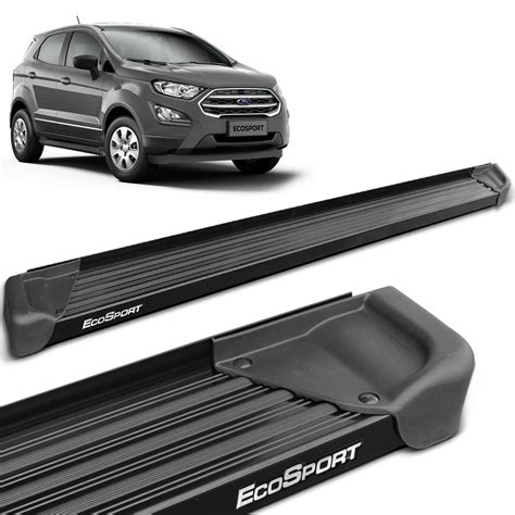 Estribo Lateral Ecosport 2013 A 2021 Aluminio Preto A3 GTNOX GTNOX