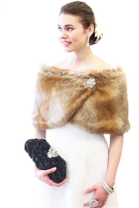 Faux Fur Wrap Tion Design White Winter Wedding Wedding Fur Wedding Wraps Chinchilla Annie